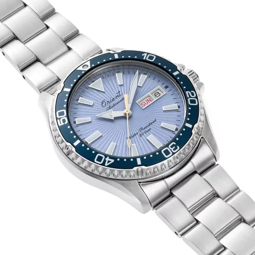 Orient Mako 75th Anniversary automata – égkék számlap, acél tok és szíj