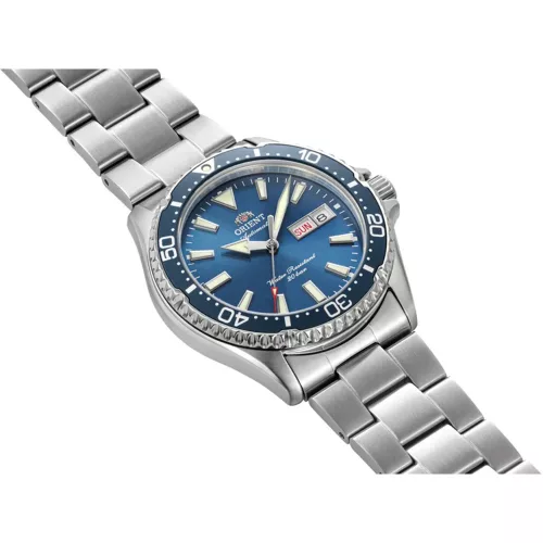 Orient Mako GMT fekete automata férfi karóra RA-BC0001B30B számlap és szíj