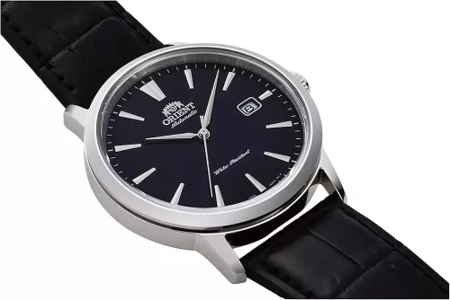 Orient RA-AC0F04S férfi automata karóra arany tok, barna bőrszíj