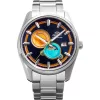 Orient ferfi karora 41.5 mm kek narancs vilagoskek multicolor szamlap