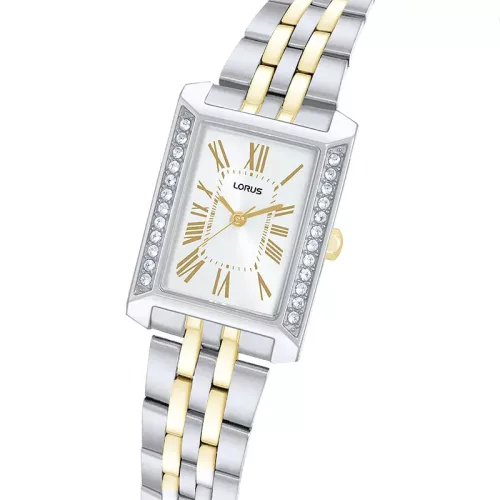 Lorus noi karora 22.5x32 mm arany kristaly tok elegans acel szij