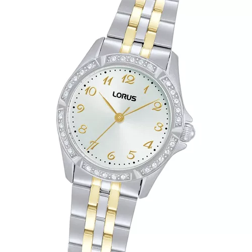 Lorus Women női bicolor karóra kristálydíszes lünettával RG249YX-9