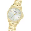 Lorus Women női aranyszínű karóra kristálydíszes lünettával RG250YX-9