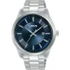 Lorus ferfi karora 42 mm kek szamlap klasszikus acel szij