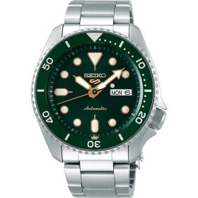 Seiko SRPD63K1 automata zöld sportóra – Seiko 5 Sports, 100 m vízálló, Hardlex üveg