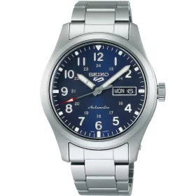 Seiko 5 Sports automata férfi karóra kék számlappal és acél szíjjal
