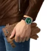Tissot Chrono XL Classic 45 mm férfi kronográf – acél tok, zöld számlap, barna bőrszíj