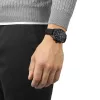 Tissot Chrono XL Classic 45 mm férfi kronográf – acél tok, fekete számlap, barna bőrszíj