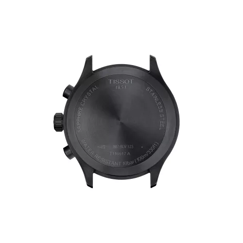 Tissot Chrono XL Classic 45 mm férfi kronográf – acél tok, fekete számlap, barna bőrszíj