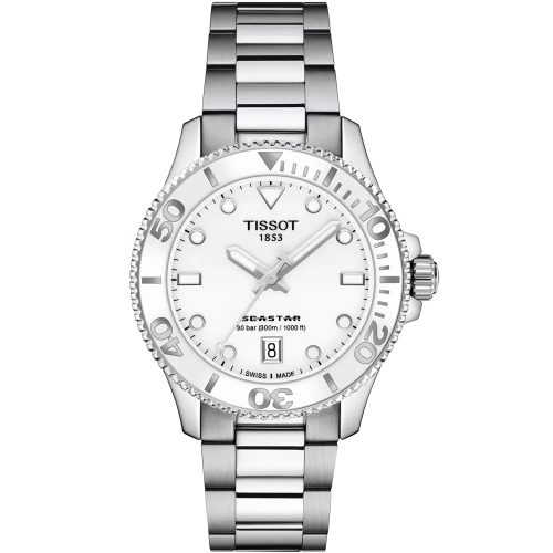 Tissot Seastar 1000 T120.210.11.011.00 karóra + fehér kaucsuk szíj