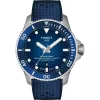 Tissot Seastar 2000 Powermatic 80 férfi búváróra kék számlappal