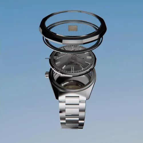 Tissot PRC 100 Solar Quartz férfi karóra acél szíjjal