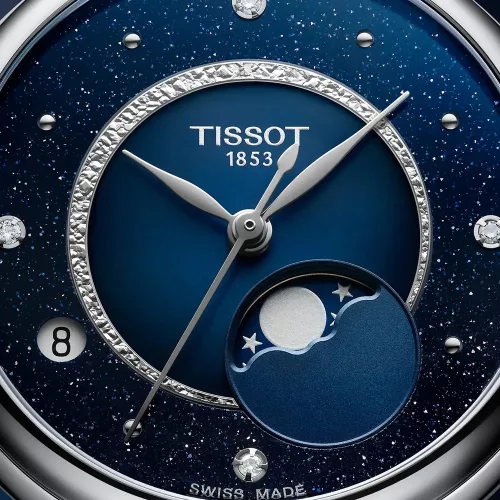 Tissot Desir Moonphase kék női karóra T152.223.11.496.00 számalp holdfázis