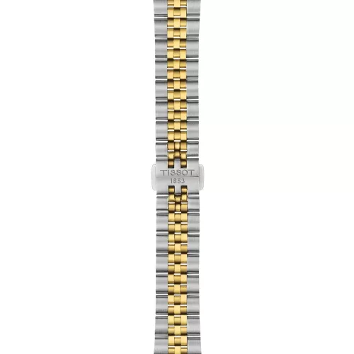 Tissot Ballade női karóra arany-ezüst színben guilloché számlappal