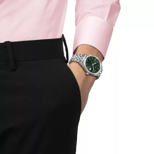 Tissot Ballade T156.410.11.091.00 kvarc óra zöld számlappal
