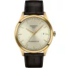 Tissot férfi karóra arany tok barna bőr szíj elegáns számlap