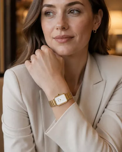 Tissot SRV női karóra aranyszínű kivitelben gyöngyház számlappal