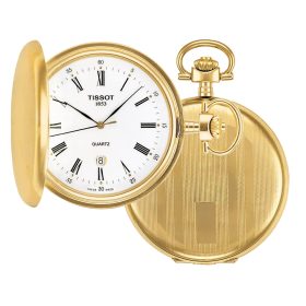   Tissot Savonnette T83.4.553.13 svájci zsebóra arany PVD bevonattal