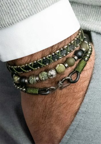 Zeades férfi karkötő - DROMON - ZMB02708