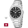 Festina Swiss F20100/5 férfi karóra fekete karbonmintás számlappal