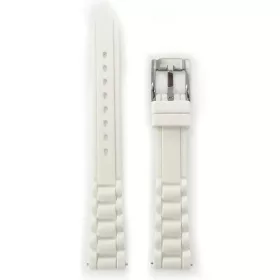 Fossil fehér kaucsuk óraszíj 14 mm sportos kivitel