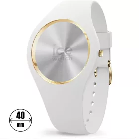 ICE-Watch fehér szilikon szíj + tok sárga belső kerettel 40mm