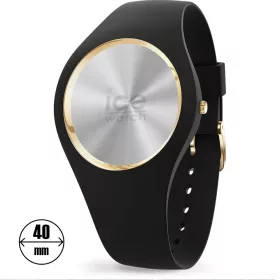 ICE-Watch fekete szilikon szíj + tok sárga belső kerettel 40mm