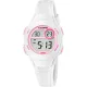 Calypso digitális tinióra – rózsaszín digitális kijelző, fehér műanyag szíj