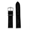 Longines Conquest fekete bőr óraszíj fehér varrással 21 mm