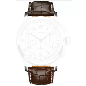 Longines Lindbergh barna aligátor bőr óraszíj 25 mm fehér varrás