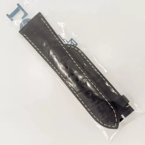 Longines Lindbergh barna aligátor bőr óraszíj 25 mm fehér varrás