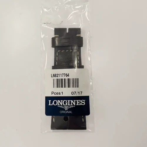 Longines Lindbergh barna aligátor bőr óraszíj 25 mm fehér varrás