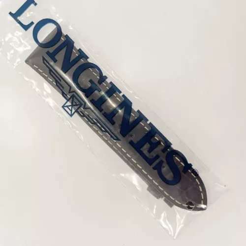 Longines Lindbergh barna aligátor bőr óraszíj 25 mm fehér varrás