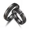 Marrya karikagyűrű – matt fekete Black Titán 8 mm, belső domború forma