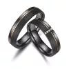 Marrya karikagyűrű – matt fekete Black Titán 8 mm, belső domború forma