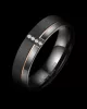 Marrya karikagyűrű – matt fekete Black Titán 8 mm, belső domború forma