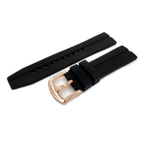   Vostok-Europe Almaz Kaucsuk Szíj / Fekete / Rozé Kapcsolóval