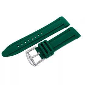   Vostok-Europe Batiscafos Kaucsuk Szíj / Zöld / Acél Kapcsolóval