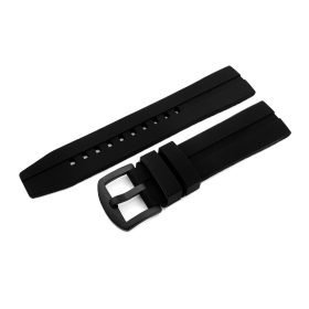   Vostok-Europe Expedition Kaucsuk Szíj / Fekete / Fekete Kapcsolóval