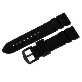   Vostok-Europe Expedition Kaucsuk Szíj / Fekete / Fekete Kapcsolóval