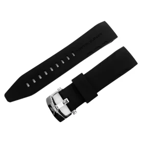   Vostok-Europe Lunokhod-2 Kaucsukszíj / Fekete / Polírozott Kapcsolóval