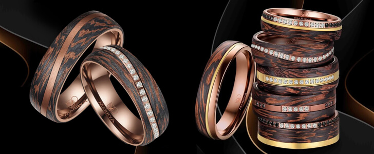 Carbon Bronze karikagyűrűk