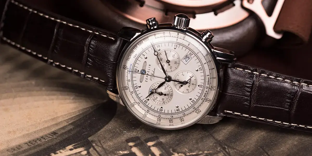 Zeppelin 7680 óra 100 Years kollekció kvarc kronográf ébresztő funkcióval