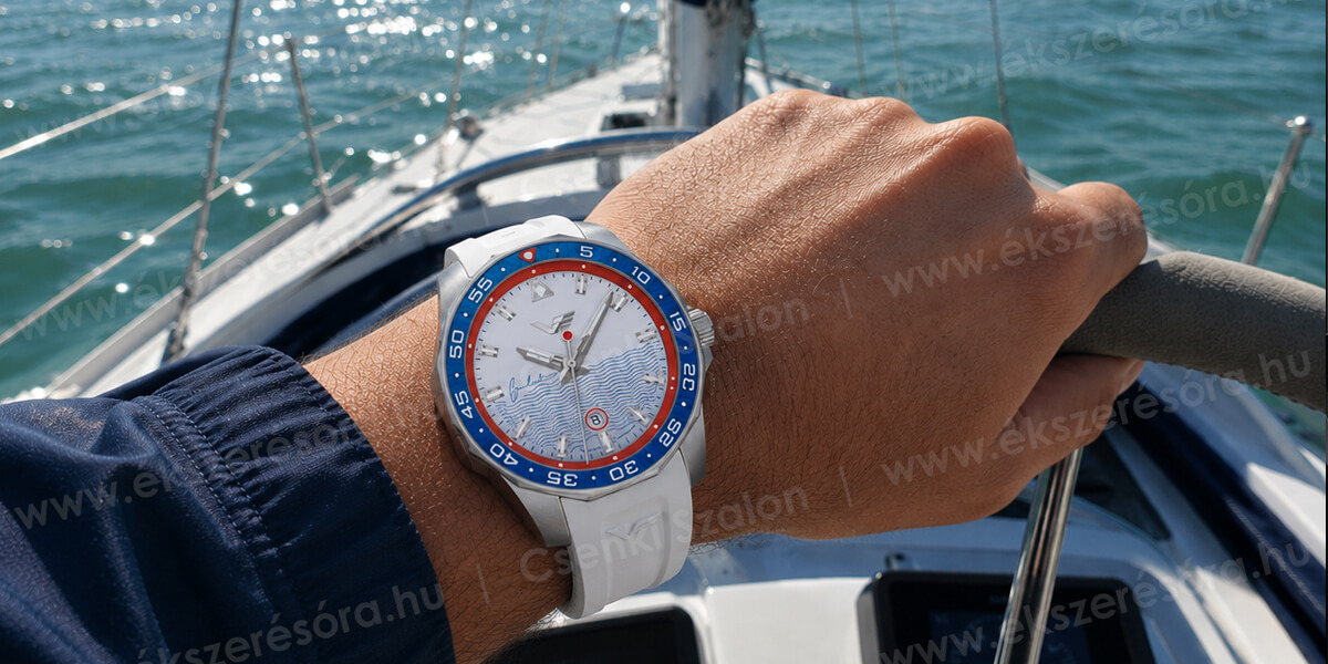 Vostok Europe Balaton limitált automata karóra hullám mintás számlappal